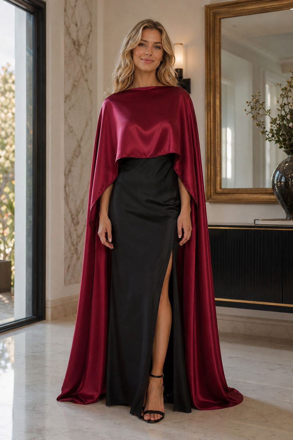 Satin Bridal Capelet for Wedding and Evening Dresses