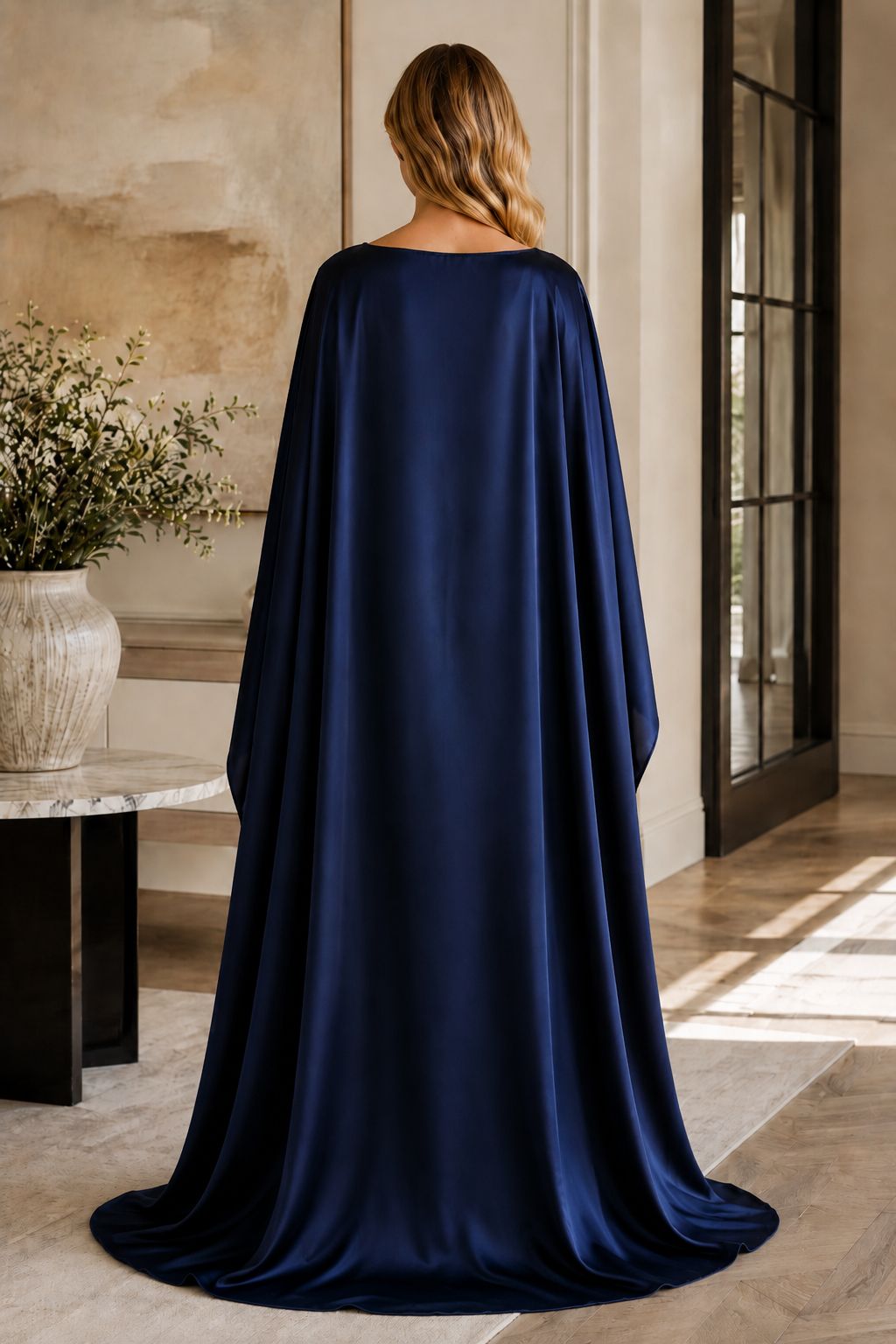 Elegant Satin Cape for Bridesmaids and Wedding Guests