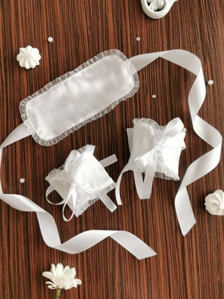 Erotic Satin Bondage Set – Handcuffs & Blindfold