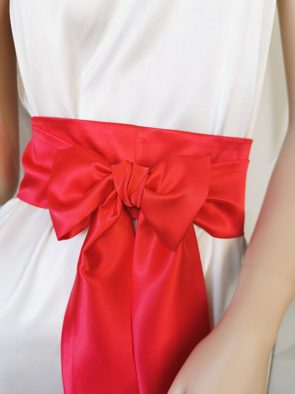 Satin Dress Sash Belt