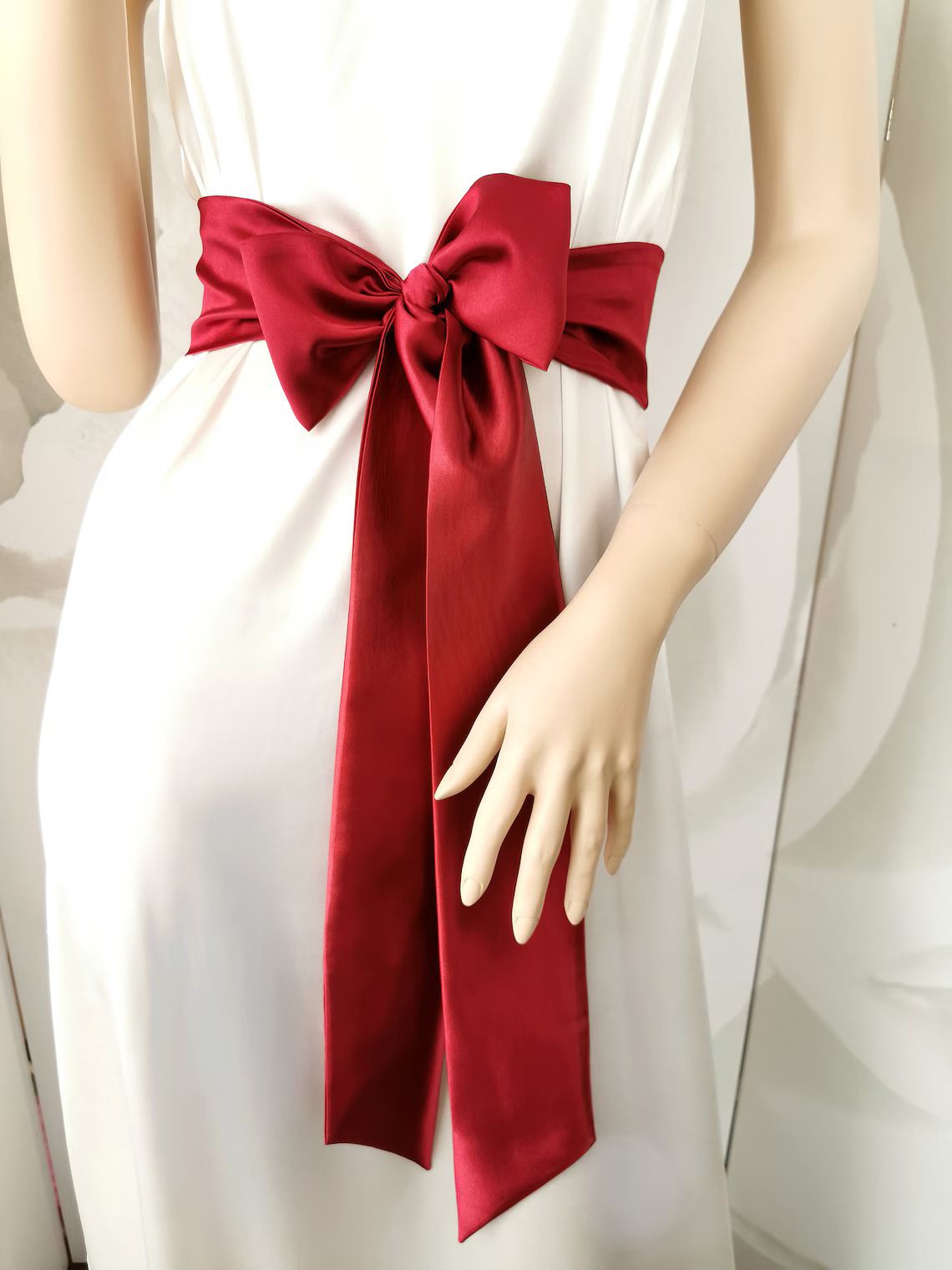 Satin Dress Sash Belt