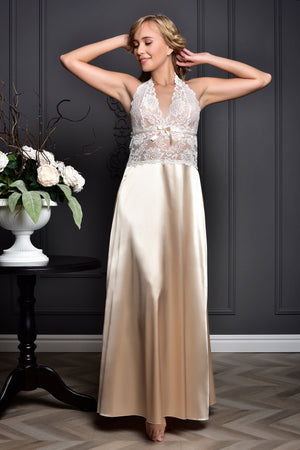 Intricate Lace Details on the Bridal Chemise - Elegance in Every Stitch