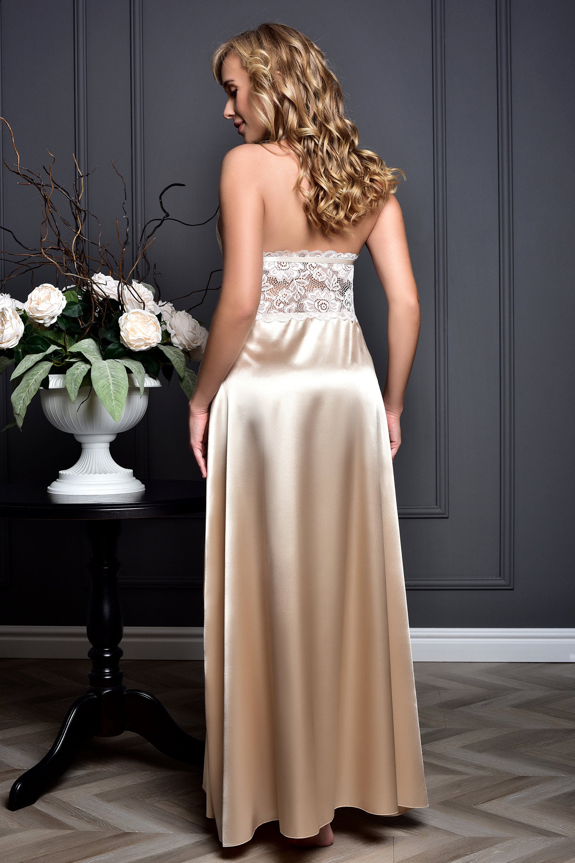 Open Back Bridal Gown - Sexy Lace Lingerie