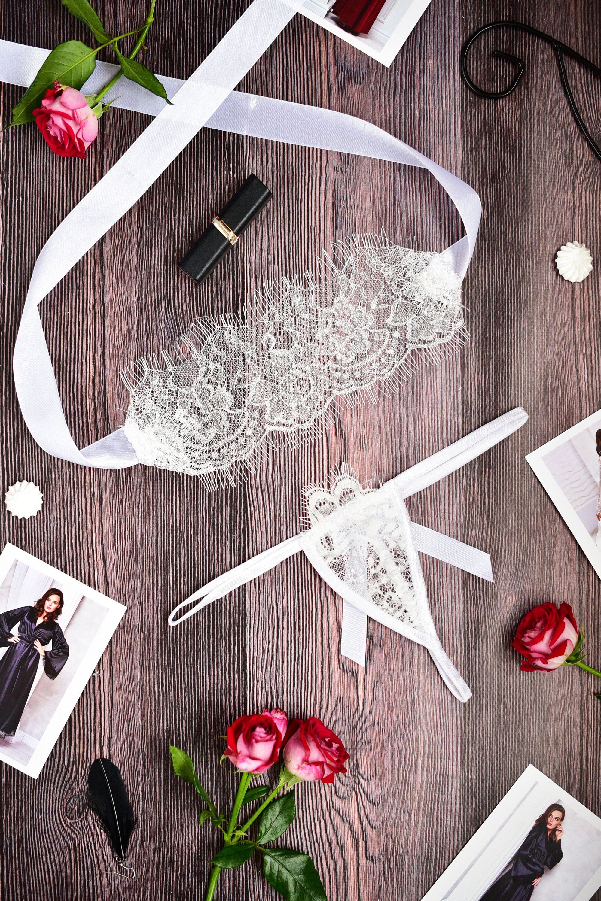 Erotic Set: Blindfold and Thong