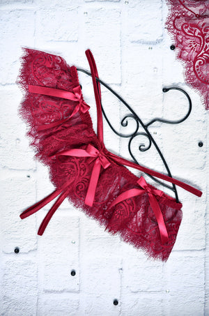 Bordeaux Lace Lingerie – Romantic Gift for Weddings