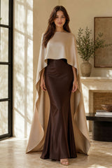 Satin Bridal Cape – Wedding Dress Cover Up – Elegant Poncho