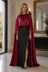 Satin Bridal Capelet for Wedding and Evening Dresses