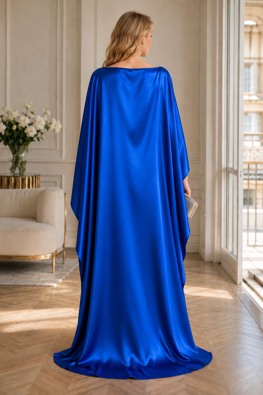 Elegant Satin Cape for Bridesmaids and Wedding Guests