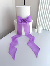 Wedding Cake Topper Bow Chiffon Ribbon
