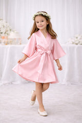 Junior Flower Girl Satin Robe – Kids Kimono