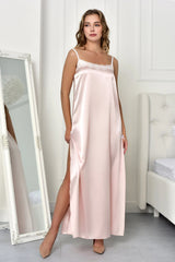 Pink Maxi Nightdress - Front View