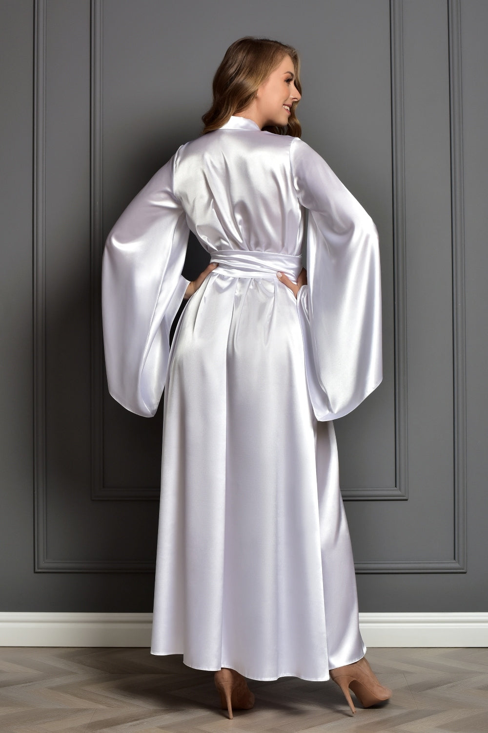 Matching Robe for Bridal Peignoir Set - Pure sophistication