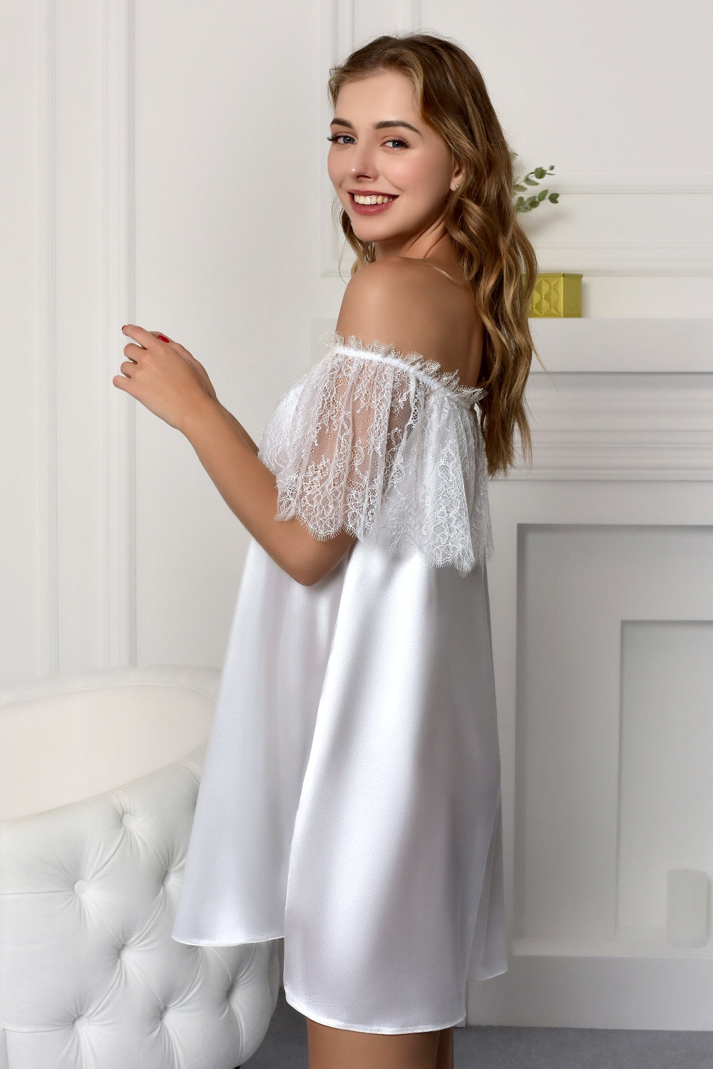 Flared Nightgown for Wedding Night