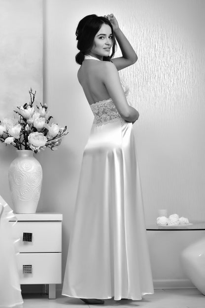 White honeymoon peignoir lingerie