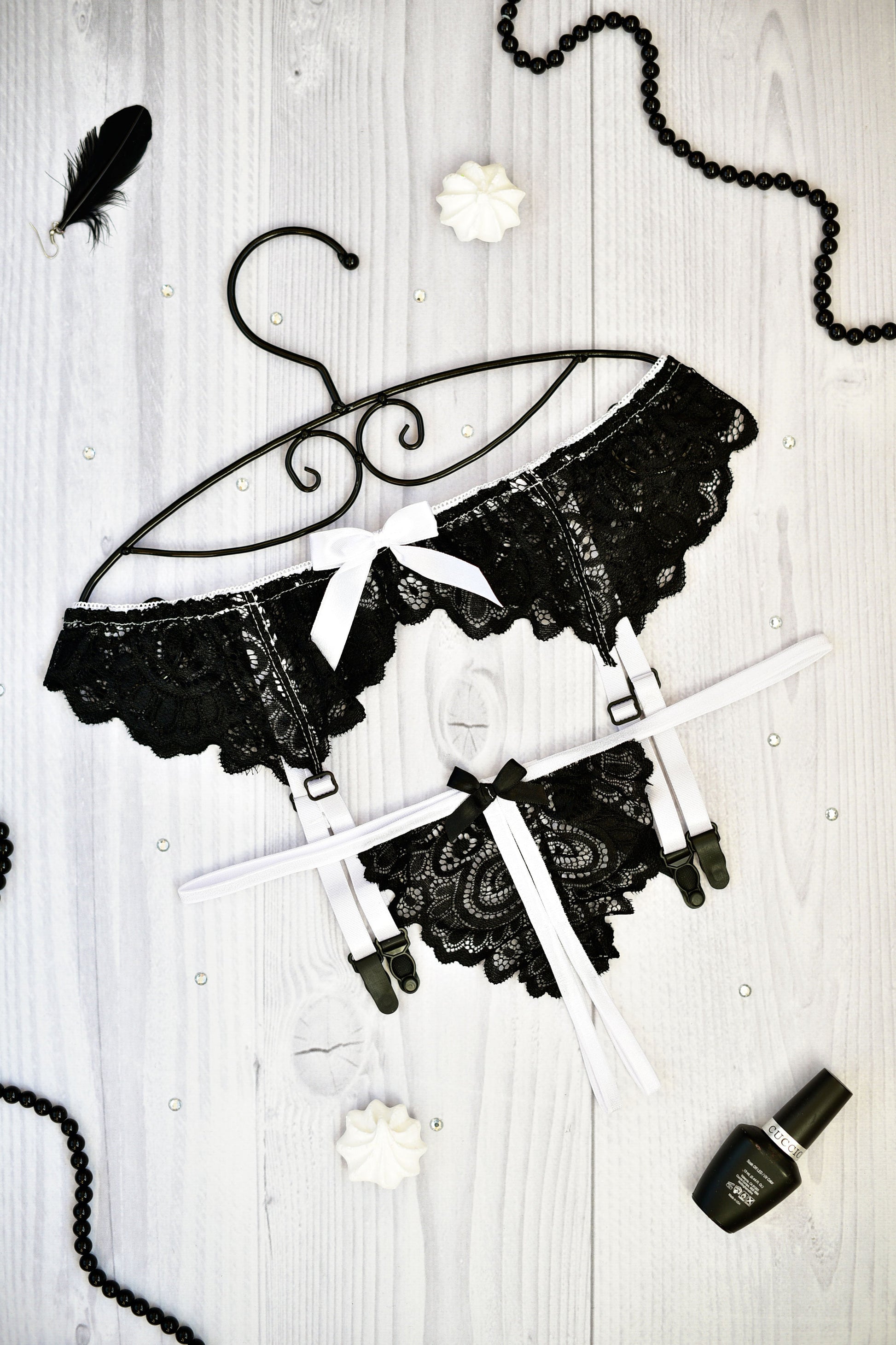 Sexy Bridal Lingerie - Black & White