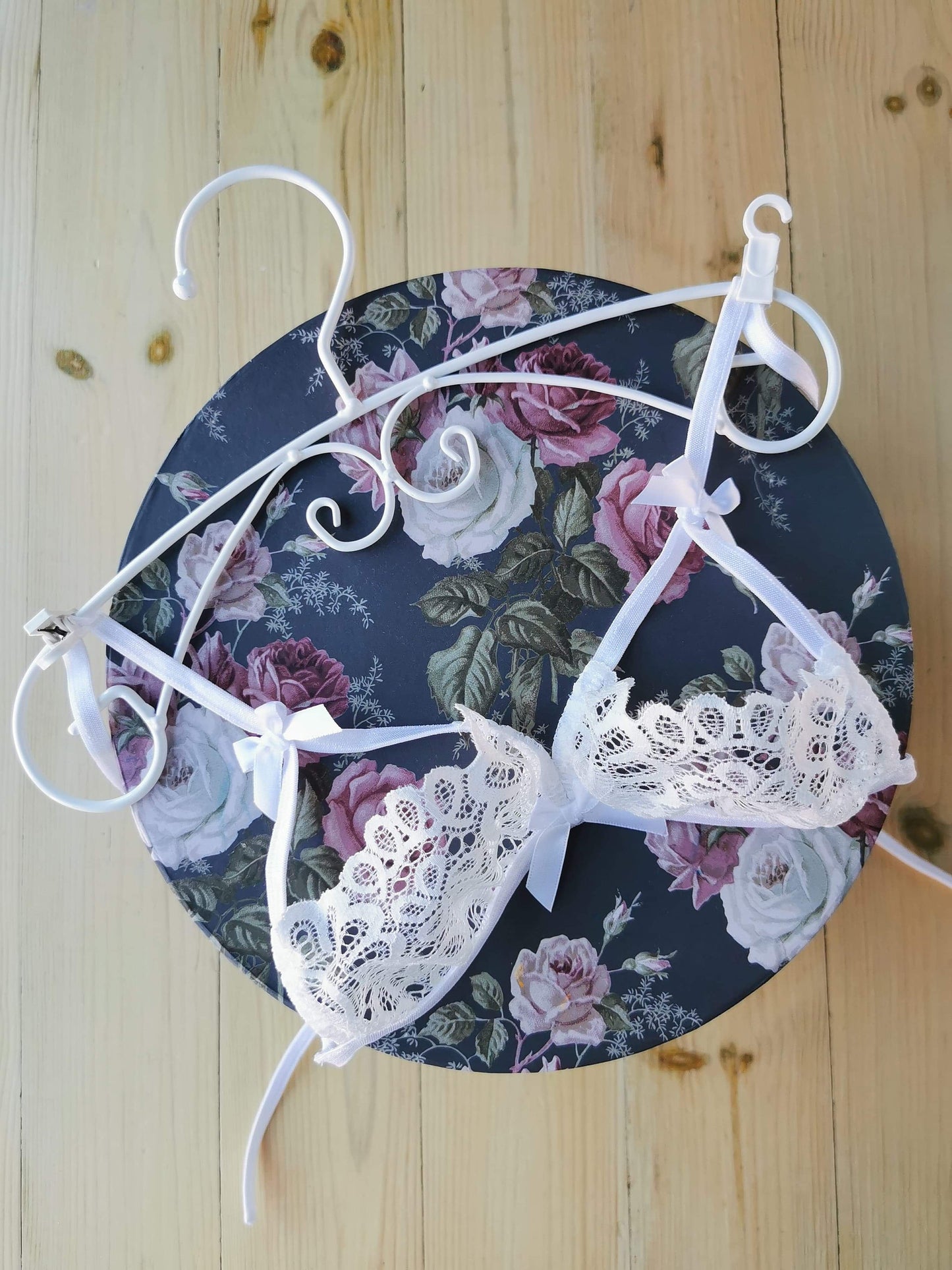 White Bridal Lingerie Set - Lace Bra