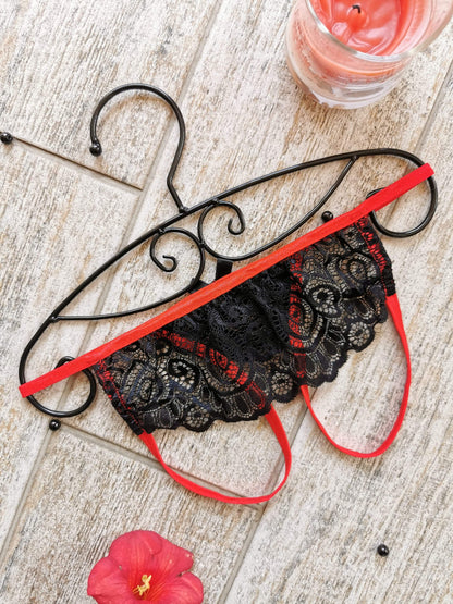 Sensual Lingerie in Black and Red Color